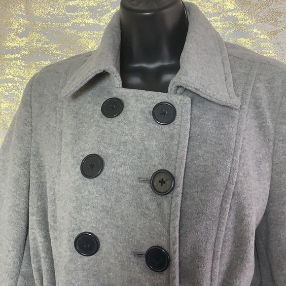 OLD Navy Gray Classic Wool-blend Peacoat/Jacket Size M - Picture 3 of 12